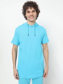 Bewakoof - Men's Blue Oversized T-shirt