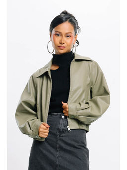 FREAKINS - Matcha Addict Leather Jacket