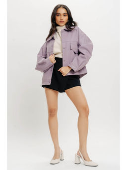 FREAKINS - Boxy Fit Leather Jacket