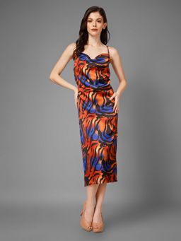 Attic Salt - Fire Print Midi Dress