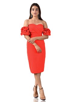 Attic Salt - Red Squesh Dress