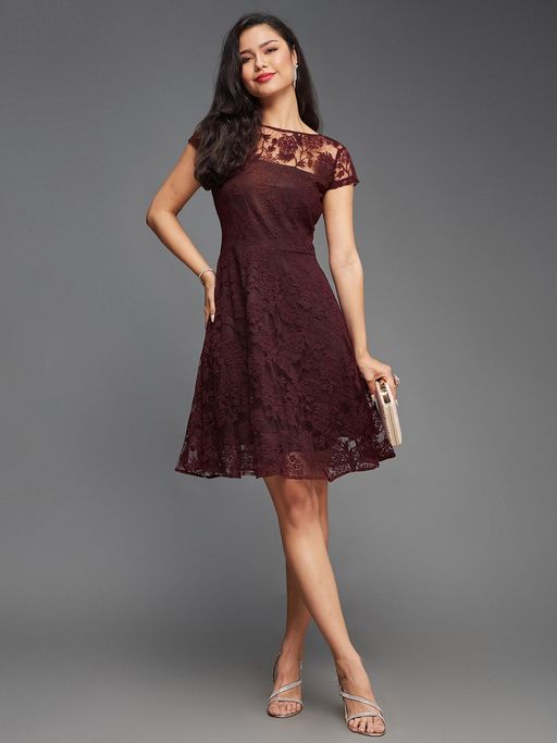 With Shoes Outfit Ideas Best Shoe Color For Maroon Dress Buy Miss Chase Women'S Lace Knee-Long Skater Dress (XS) Online With Shoes Outfit Ideas Best Shoe Color For Maroon Dress Buy Miss Chase Women'S Lace Knee-Long Skater Dress (XS) Online