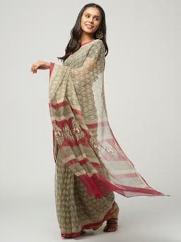 Fabindia - Cotton Silk Kota Printed Sari
