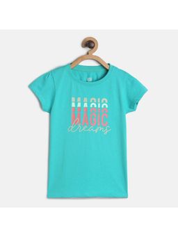MINI KLUB - Kids Girls Teal Knit Top