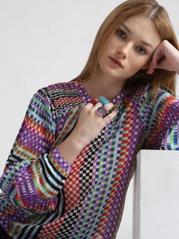 ONLY - Women Printed Casual Multicolour Top