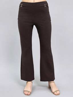 Monte Carlo - Women Regular Fit Solid Brown Jeggings