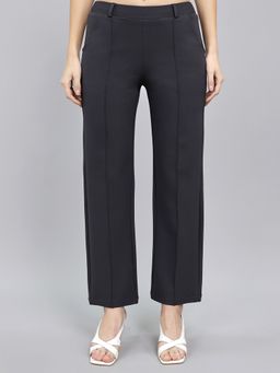 Monte Carlo - Women Regular Fit Solid Charcoal Jeggings