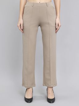 Monte Carlo - Women Regular Fit Solid Beige Jeggings