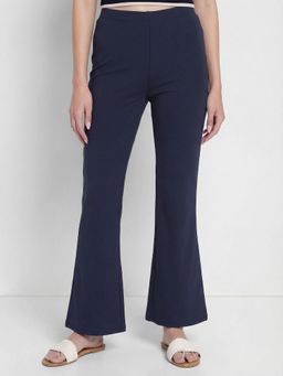 Cover Story - Navy Blue Solid Leggings