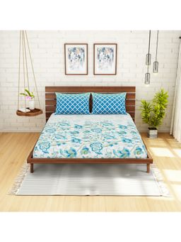 SPACES - 100% Cotton Fitted King Soft Feel Skin Safe Breathable