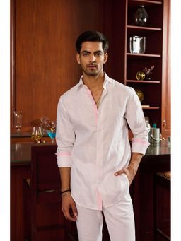 Philocaly - Clarke Regular Fit Solid Pink Shirt