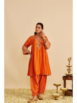 Sheetal Batra - Niyah - Orange Short Kurta And Salwar Set
