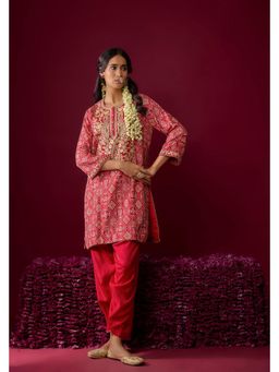 Sheetal Batra - Nadia - Deep Red Short Kurta And Salwar Set