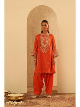 Sheetal Batra - Prisha - Orange Kalidaar Kurta And Salwar Set