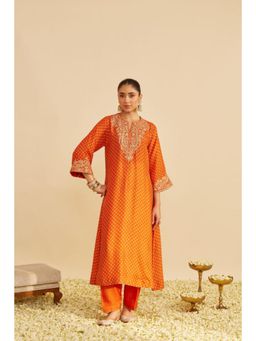 Sheetal Batra - Shezia - Orange Long Kurta And Salwar Set