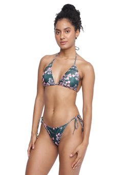 La Intimo - Bitar Tie Able Bikini Top With Shorts