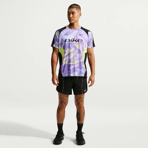 Nike - Men's Dri-FIT Short-Sleeve Printed Running Top