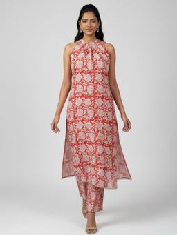 Varanga - Red The Modern Fusion Kurta with Pant