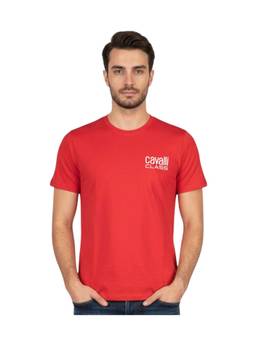 Cavalli Class - Red Logo Print T-Shirt