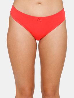 Zivame - Low Rise Zero Coverage Thong - Hibiscus - Red