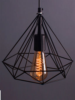 Homesake - Edison Filament Hanging Diamond Pendant