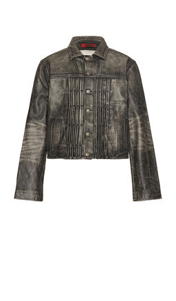 424 - Leather Trucker Jacket