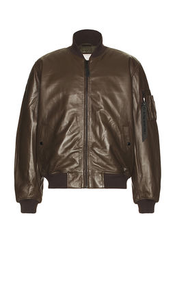 ALPHA INDUSTRIES - Leather MA-1 Flight Jacket