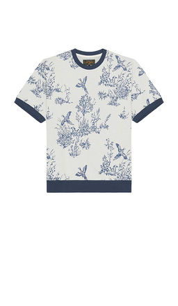 Beams Plus - Knit Tee Bird Jacquard