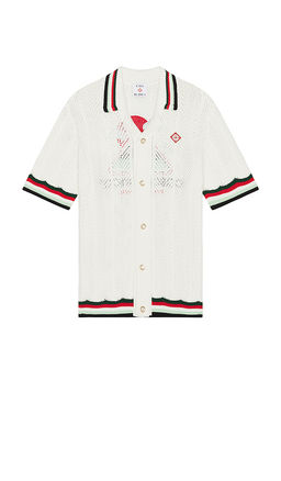 Casablanca - Sporty Faux Crochet Shirt