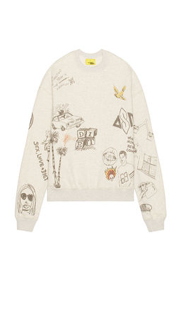 Diet Starts Monday - Doodle Crew Neck Sweatshirt