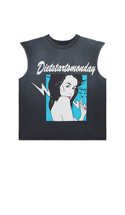 Diet Starts Monday - Trouble Cut Off Tee