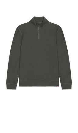 Faherty - Textured Knit Quarter Zip Sweater