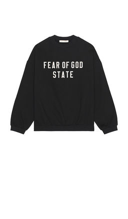 Fear of God ESSENTIALS - 90's Fit Fleece Crew Neck Sweatshirt