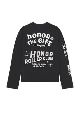 Honor The Gift - Mixed Logo Crew Neck Long Sleeve Tee