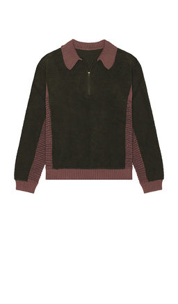 ISA BOULDER - Relax Zip Up Polo Sweater