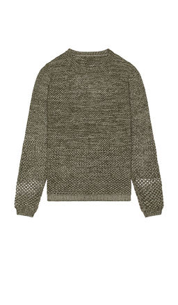 ISA BOULDER - Solid Crochet Crewneck Sweater