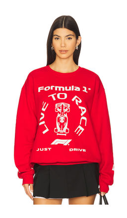 Junk Food - F1 White Car Sweatshirt