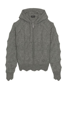 MADFRENZY - Spiked Zip Up Hoodie