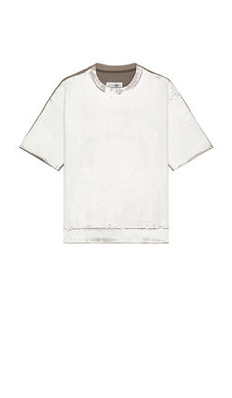 MM6 Maison Margiela - Crew Neck Short Sleeve Sweatshirt