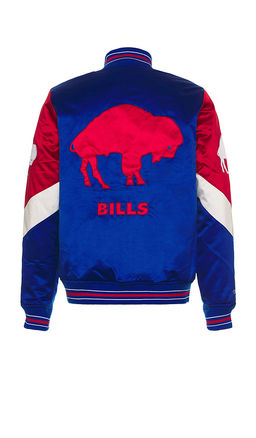 Mitchell & Ness - NFL Bills Throw It Back Heavyweight Satin Jacket