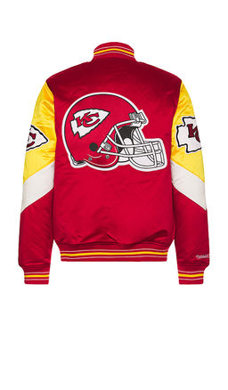 Mitchell & Ness - NFL Chiefs Throw It Back Heavyweight Satin Jacket