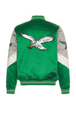 Mitchell & Ness - NFL Eagles Throw It Back Heavyweight Satin Jacket