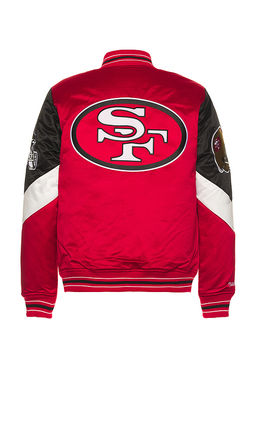 Mitchell & Ness - NFL 49Ers Throw It Back Heavyweight Satin Jacket