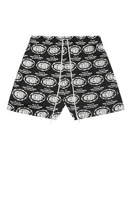 Memory Lane - Barbwire Print Mesh Shorts
