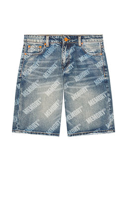 Memory Lane - Repeat Core Logo Baggy Denim Shorts