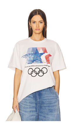 Olympics Heritage - Los Angeles 84 Emblem And Poster Tee