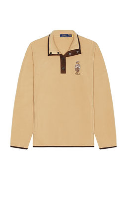 POLO RALPH LAUREN - Fleece Novelty Heritage Bear Mockneck Sweatshirt