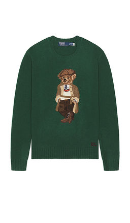 POLO RALPH LAUREN - Wool Blend Head Of Charles Bear Sweater