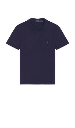 POLO RALPH LAUREN - Short Sleeve Johnny Collar Polo