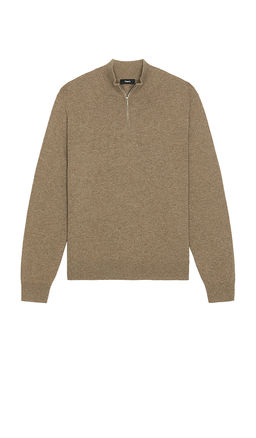 Theory - Hilles Cashmere Quarter Zip Sweater